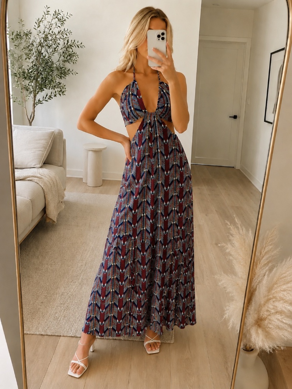 NWT Halter Resort Maxi Dress Large